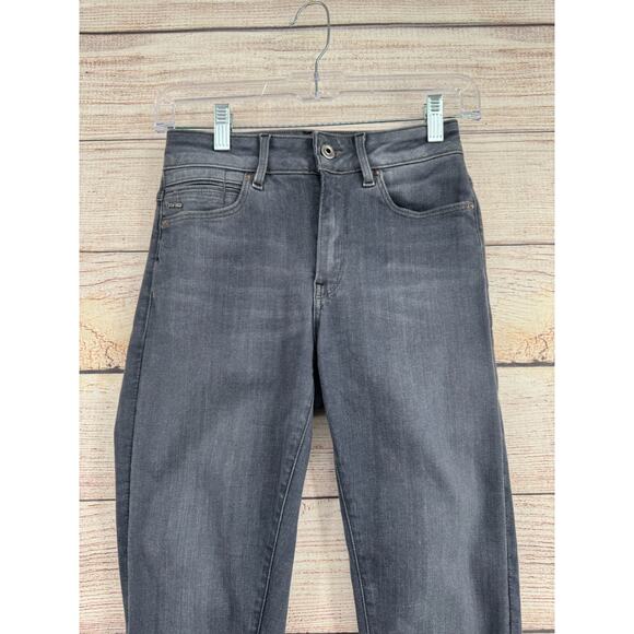 G Star Raw G-Star Shape High Super Skinny Jeans Womens 2x32 Gray Medium Wash - Picture 3 of 13